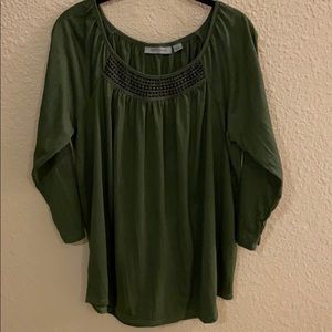 Green blouse
